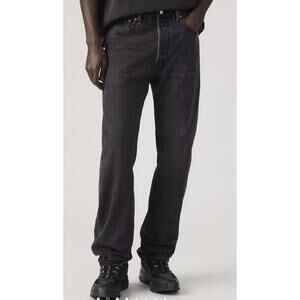 Levi's 501 Original Fit Men's Jeans, Black Wash, Size 36x30